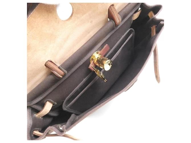 Hermès Borsa Hermes Herbag PM Marrone - vista 9
