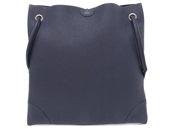 Hermès Borsa a tracolla Hermes Silky City PM Blu - vista 2