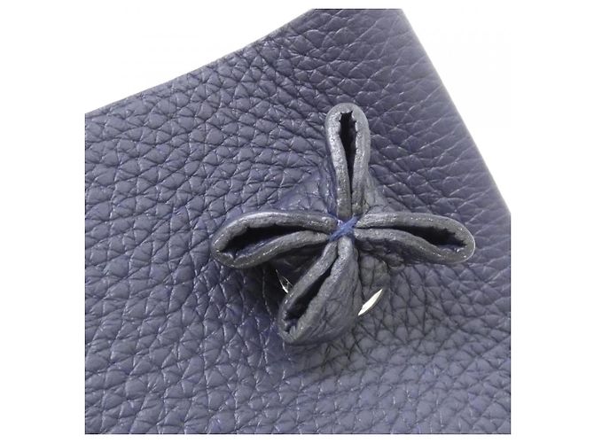 Hermès Borsa a tracolla Hermes Silky City PM Blu - vista 5