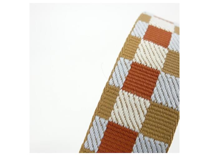 Hermès Hermes Sangle Maxi Cadreille 083420CK Strap Multicolore D'oro - vista 3