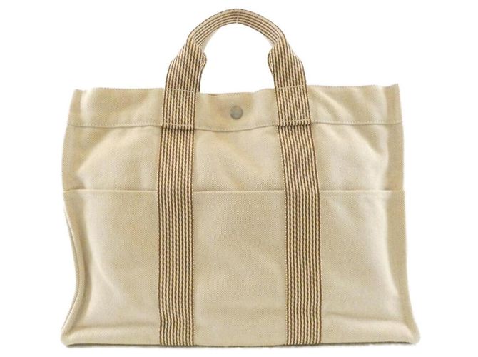 Hermès Hermes New Sac Fourre-Tout MM Handbag Beige - vista 2