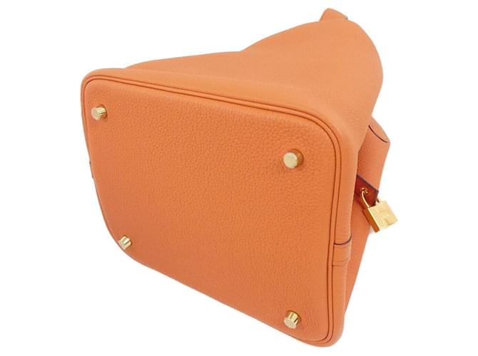Hermès Borsa Hermes Picotin Lock MM Arancione - vista 2