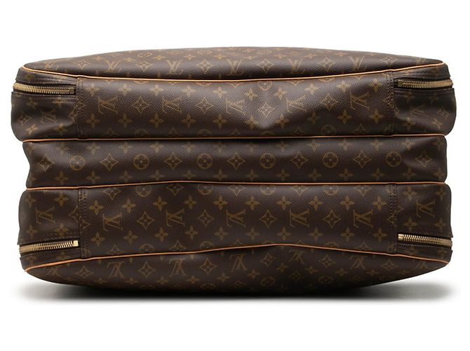 Borsa Boston Louis Vuitton Monogram Alizé Trois Poche Marrone Monogramma - vista 3