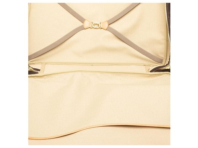 Borsa Boston Louis Vuitton Monogram Alizé Trois Poche Marrone Monogramma - vista 5