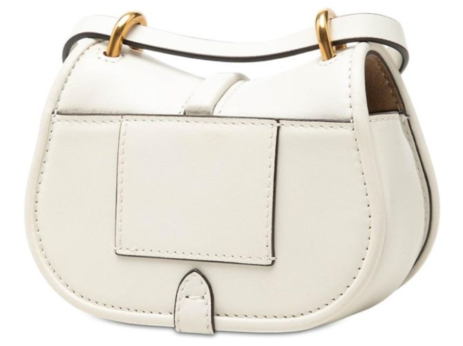Borsa a tracolla Fendi Camon Nano Bianco - vista 2
