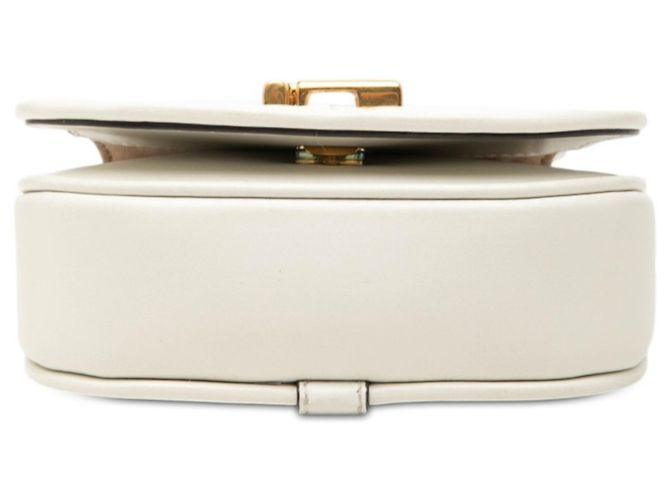 Borsa a tracolla Fendi Camon Nano Bianco - vista 3