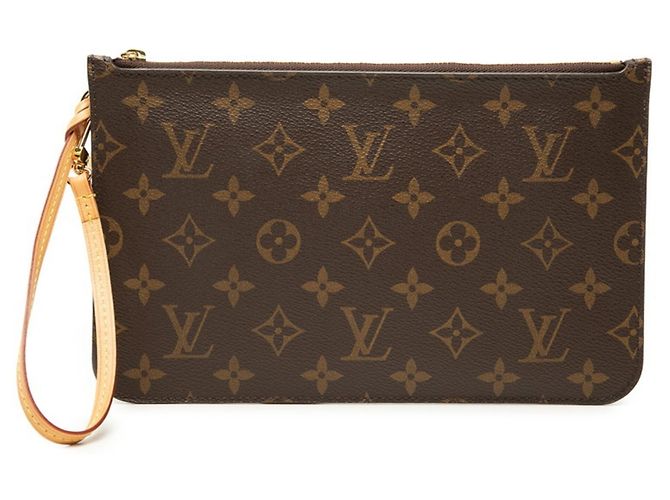 Borsa Louis Vuitton Monogram Neverfull con pochette Marrone Monogramma - vista 2