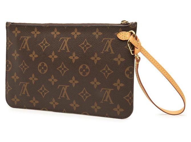 Borsa Louis Vuitton Monogram Neverfull con pochette Marrone Monogramma - vista 3