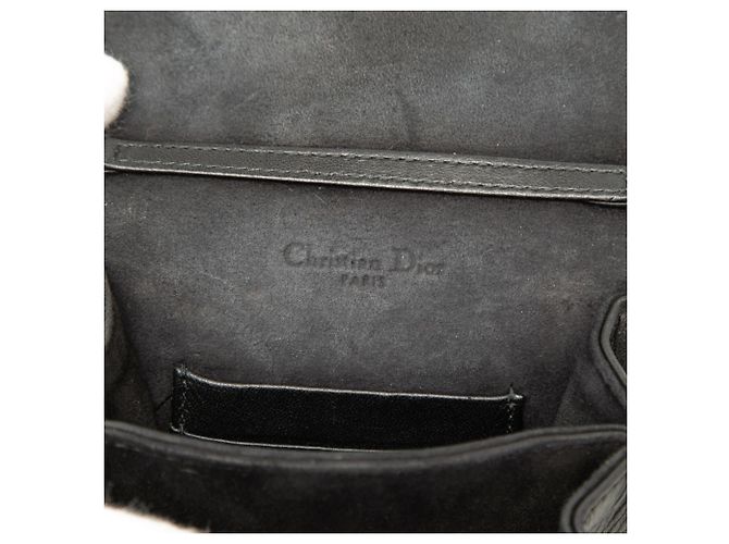 Borsa a tracolla e spalla con catena Christian Dior Diorama Nero D'oro - vista 5