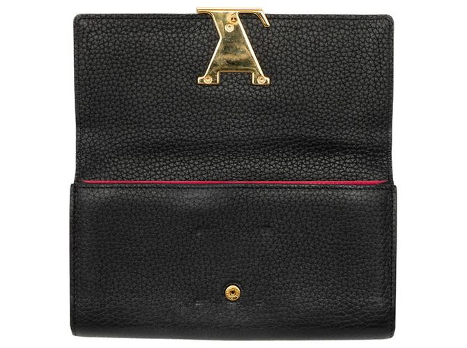 Louis Vuitton Portefeuille Capucines Long Wallet Nero - vista 7
