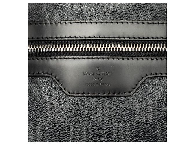 Borsa a tracolla Louis Vuitton Damier Graphite Mick MM Nero - vista 6