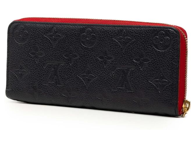 Cartera Larga Louis Vuitton Monogram Empreinte Roja Azul marino - vista 2