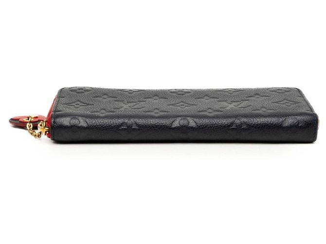 Cartera Larga Louis Vuitton Monogram Empreinte Roja Azul marino - vista 3