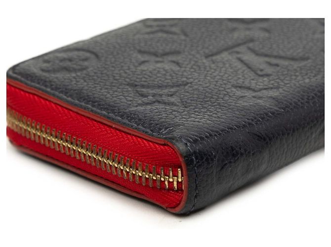 Cartera Larga Louis Vuitton Monogram Empreinte Roja Azul marino - vista 4