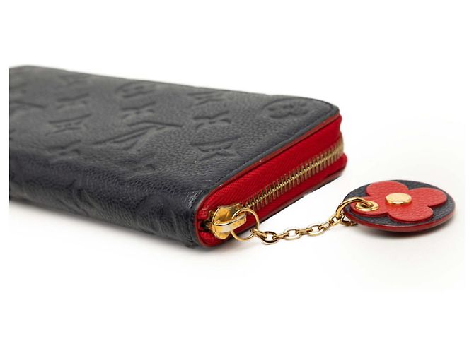 Cartera Larga Louis Vuitton Monogram Empreinte Roja Azul marino - vista 5