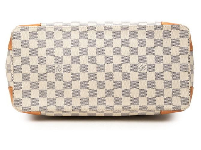 Borsa Tote Louis Vuitton Damier Azur Hampstead MM Bianco - vista 3