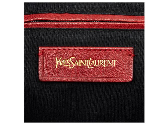 Borsa Saint Laurent Y-Line Cabas Chic Rosso - vista 10