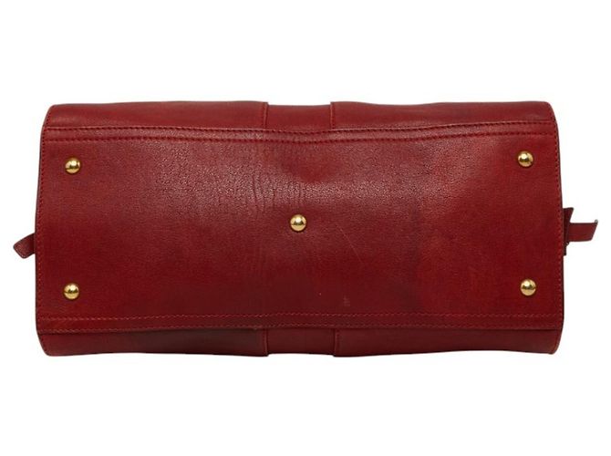 Borsa Saint Laurent Y-Line Cabas Chic Rosso - vista 3