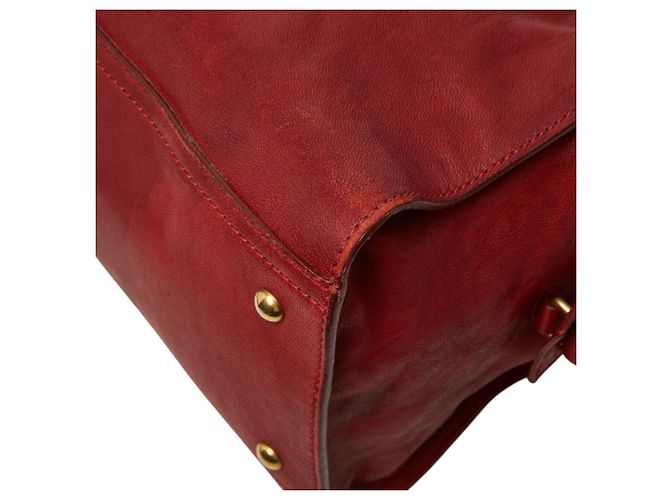Borsa Saint Laurent Y-Line Cabas Chic Rosso - vista 4