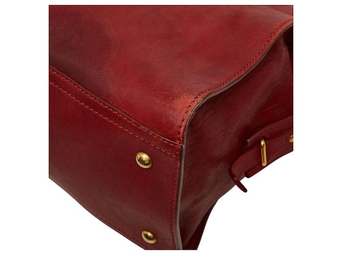 Borsa Saint Laurent Y-Line Cabas Chic Rosso - vista 6