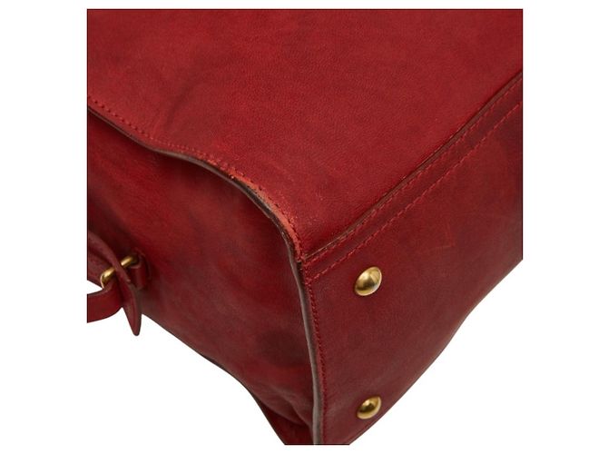 Borsa Saint Laurent Y-Line Cabas Chic Rosso - vista 7