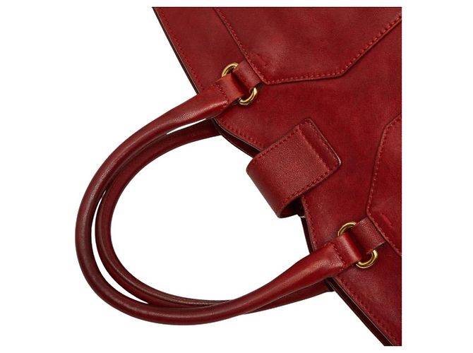 Borsa Saint Laurent Y-Line Cabas Chic Rosso - vista 8