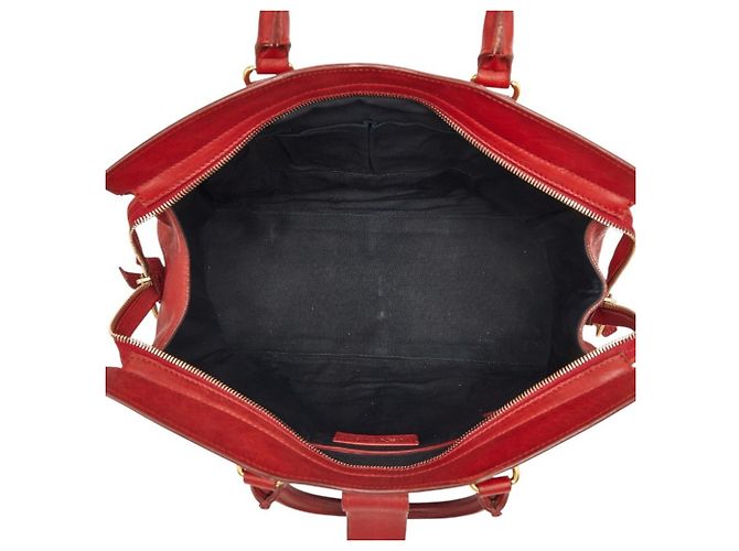 Borsa Saint Laurent Y-Line Cabas Chic Rosso - vista 9