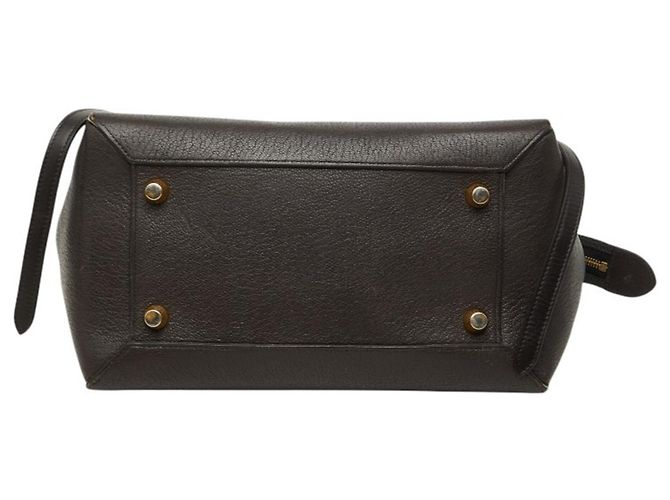 Céline Borsa a mano Celine Belt Bag Mini Marrone scuro - vista 3