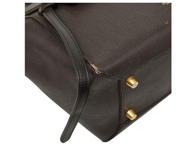 Céline Borsa a mano Celine Belt Bag Mini Marrone scuro - vista 6