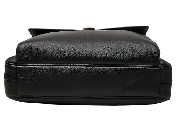 Borsa a tracolla Prada in pelle Saffiano nera Nero - vista 3