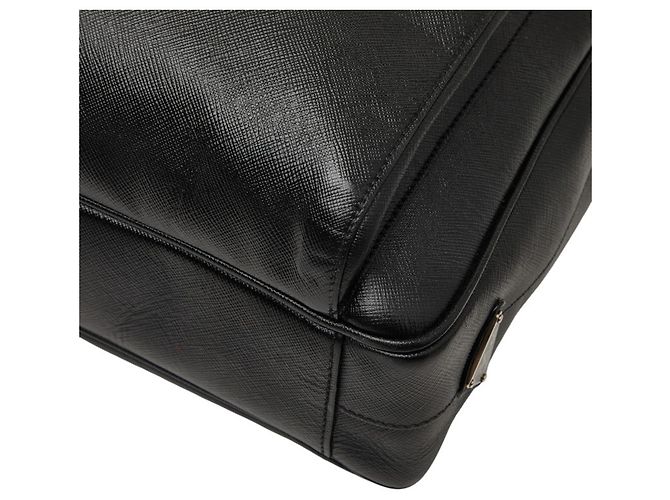 Borsa a tracolla Prada in pelle Saffiano nera Nero - vista 4