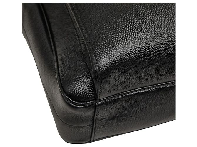 Borsa a tracolla Prada in pelle Saffiano nera Nero - vista 5