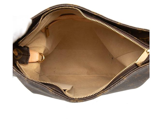 Borsa a tracolla Louis Vuitton Monogram Looping GM Marrone - vista 4
