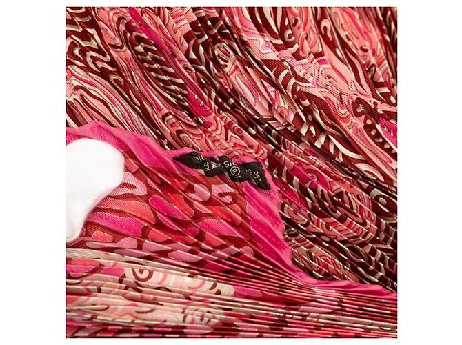 Hermès Foulard Hermes Carre La Legende du Poisson Corail Rosa Multicolore - vista 6