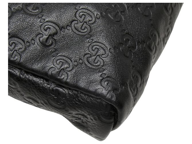 Borsa a tracolla Gucci Guccissima in pelle nera Nero - vista 10