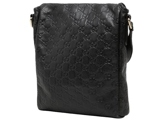 Borsa a tracolla Gucci Guccissima in pelle nera Nero - vista 2