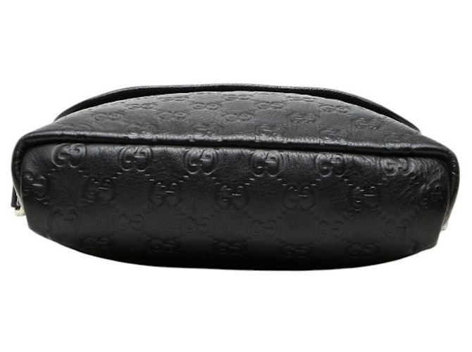 Borsa a tracolla Gucci Guccissima in pelle nera Nero - vista 3