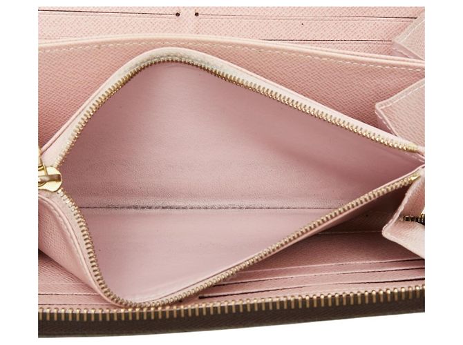 Louis Vuitton Monogram Zippy Wallet M41894 Marrone Rosa - vista 7