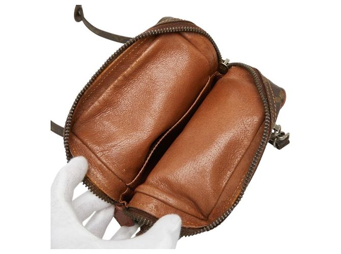 Borsa a tracolla Louis Vuitton Monogram Mini Amazon Marrone - vista 13
