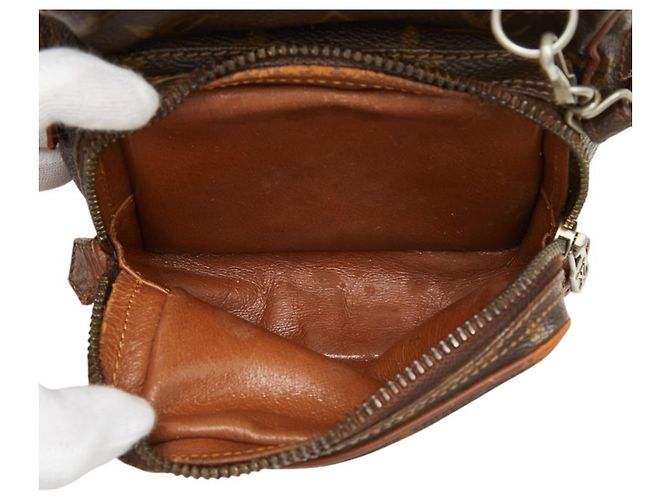 Borsa a tracolla Louis Vuitton Monogram Mini Amazon Marrone - vista 16