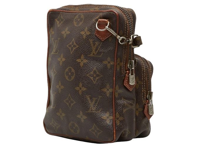 Borsa a tracolla Louis Vuitton Monogram Mini Amazon Marrone - vista 2
