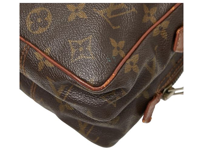 Borsa a tracolla Louis Vuitton Monogram Mini Amazon Marrone - vista 9