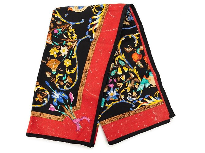 Hermès Foulard Hermes Carre 90 PIERRES d' ORIENT et OCCIDENT Nero Multicolore - vista 2