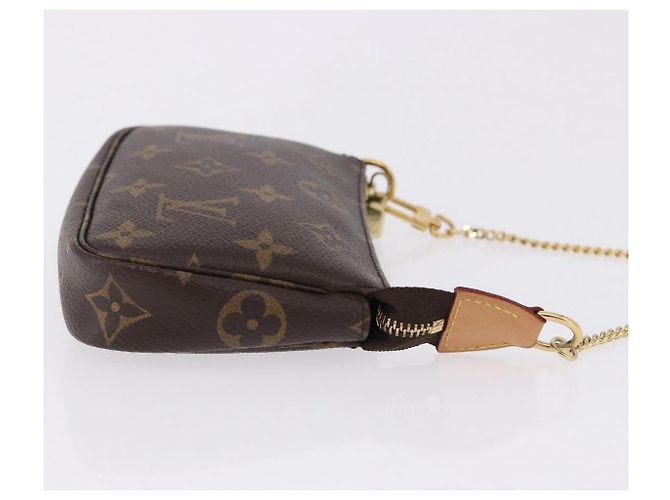 Louis Vuitton Mini pochette accessoires Canvas Mini Marrone - vista 3