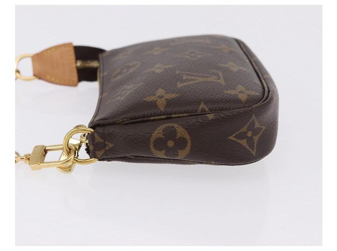 Louis Vuitton Mini pochette accessoires Canvas Mini Marrone - vista 4