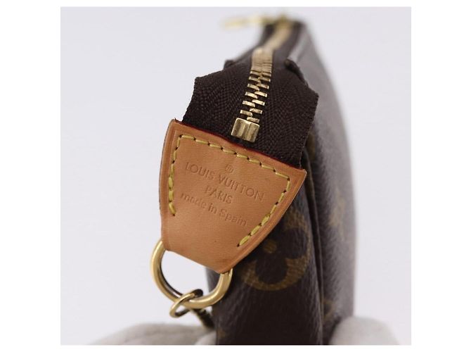 Louis Vuitton Mini pochette accessoires Canvas Mini Marrone - vista 6