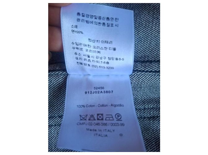 Christian Dior Bestickte Kimono-Denimjacke Braun Blau - Ansicht 8