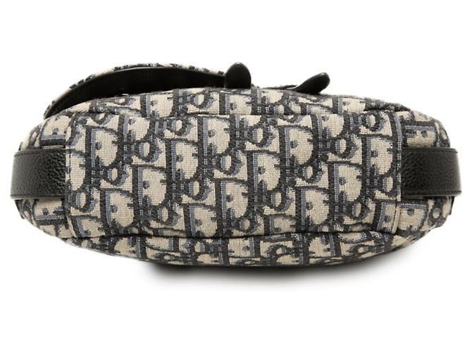 Borsa a tracolla Saddle Christian Dior Dior Trotter Beige Blu navy - vista 3