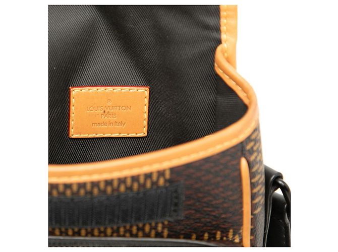 Borsa a tracolla Louis Vuitton x NIGO Damier Giant Amazon Messenger Marrone - vista 5