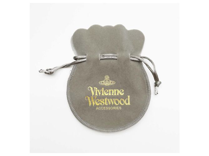 Collana Choker Vivienne Westwood Orb Plate Chain Nero Argento - vista 11
